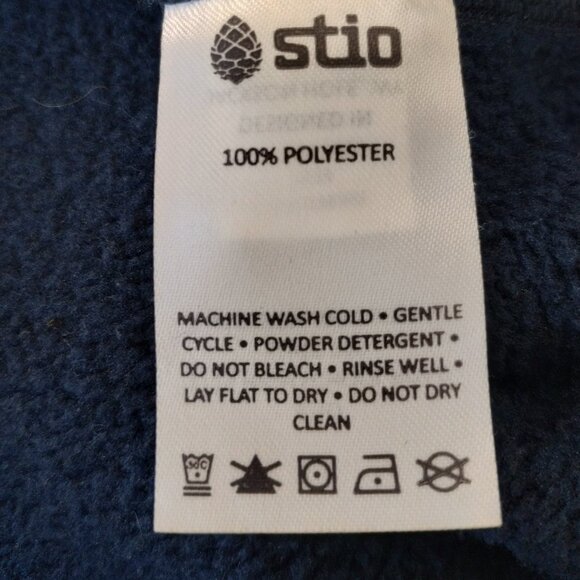 Stio Sweetwater Quarter Zip Fleece Hoodie Blue  Size M - Picture 7 of 9